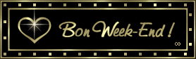 Gif animé bon week-end coeur